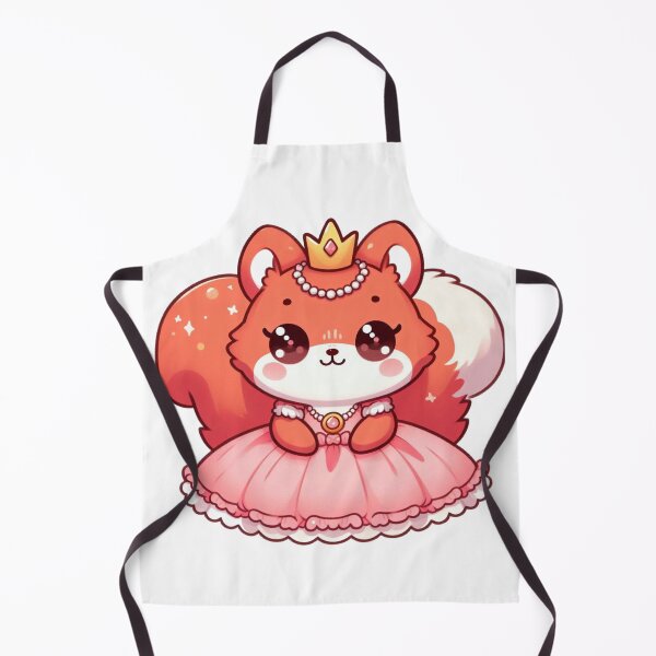 Item preview, Cute Red Squirrel Princess – Kawaii Cartoon Animal Illustration designed and sold by TwinklePallete.
