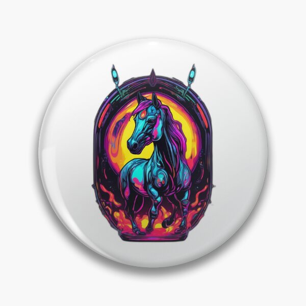 Item preview, Lava Lamp Horse - Cyberpunk Streetwear Graphic Tee Design designed and sold by Daniel-DL.
