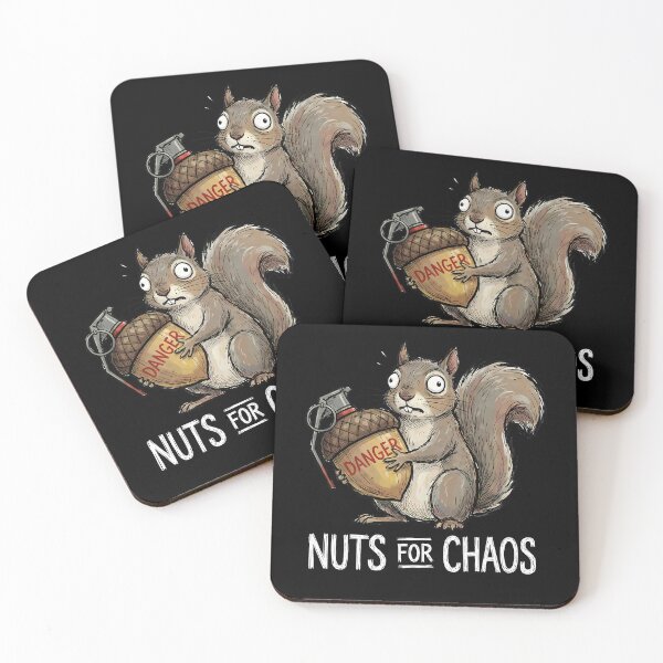 Item preview, Funny Squirrel Acorn Grenade Nuts for Chaos designed and sold by k3rstman1.