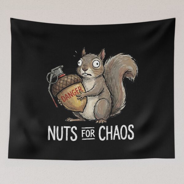Item preview, Funny Squirrel Acorn Grenade Nuts for Chaos designed and sold by k3rstman1.