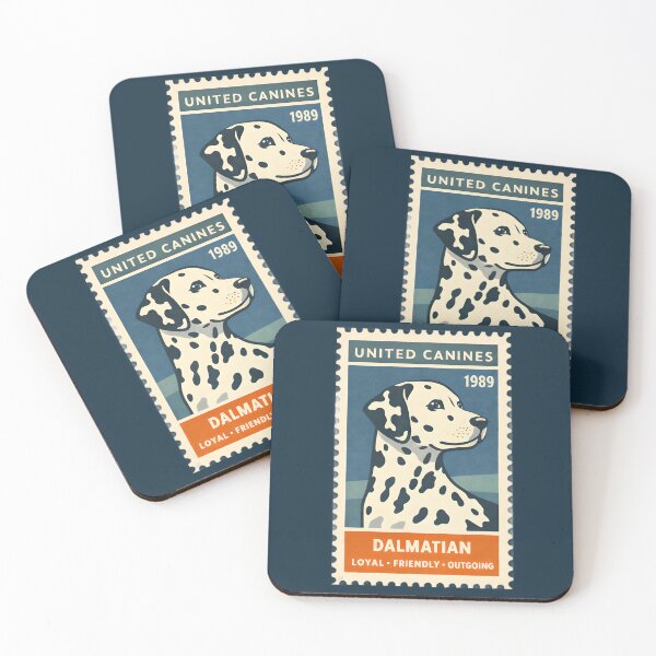 Item preview, Vintage Dalmatian Postage Stamp Art designed and sold by postmarkpaw.