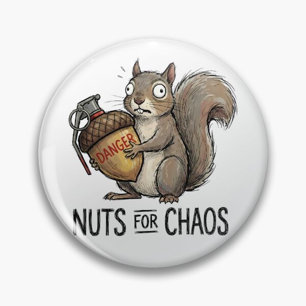 Item preview, Nuts for Chaos Squirrel Acorn Grenade designed and sold by k3rstman1.