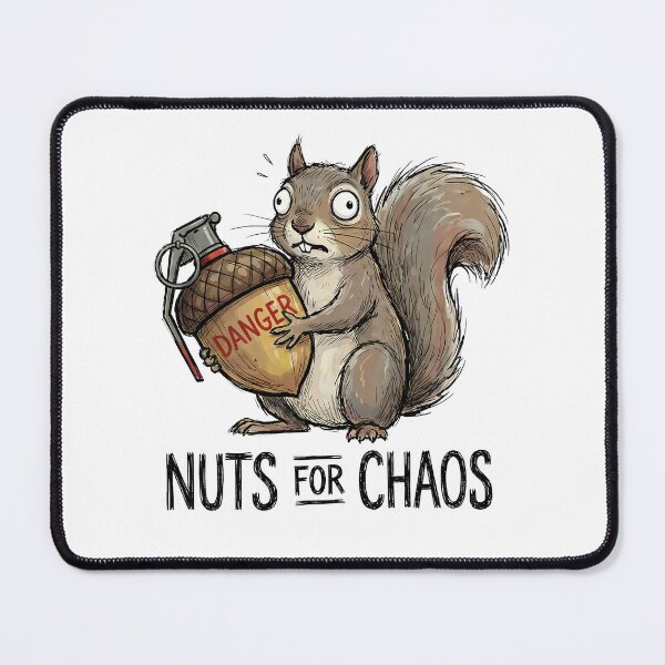 Item preview, Nuts for Chaos Squirrel Acorn Grenade designed and sold by k3rstman1.