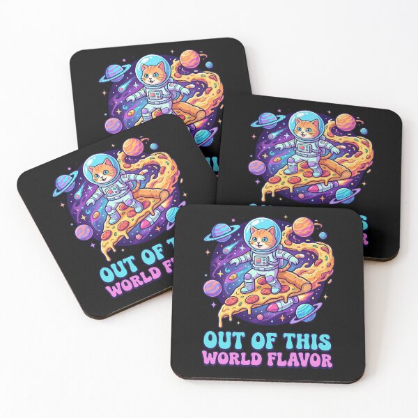 Item preview, Space Cat Astronaut Pizza Cosmic Flavor designed and sold by k3rstman1.