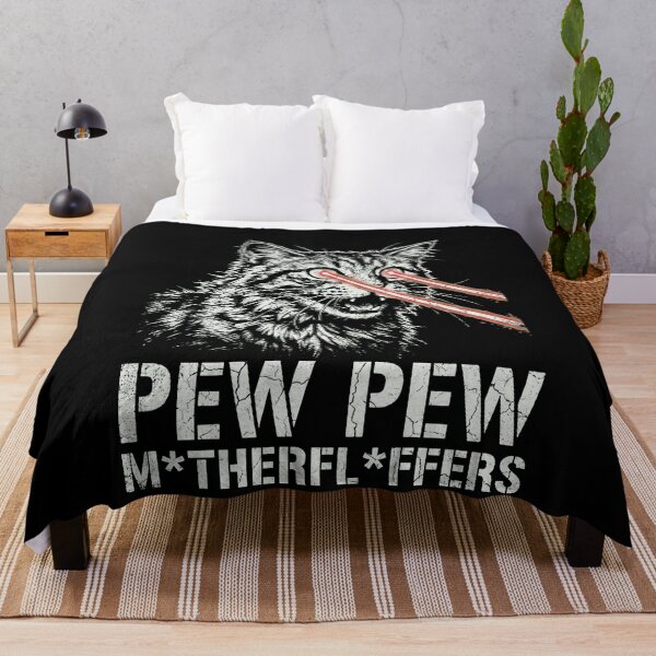 Item preview, PewPew Laser Eyes Cat Funny Meme designed and sold by k3rstman1.