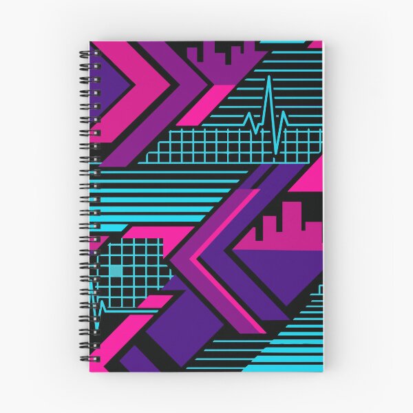 Item preview, Neon Rider - Retro 80s Synthwave Grid Pattern designed and sold by KeremYurtseven.