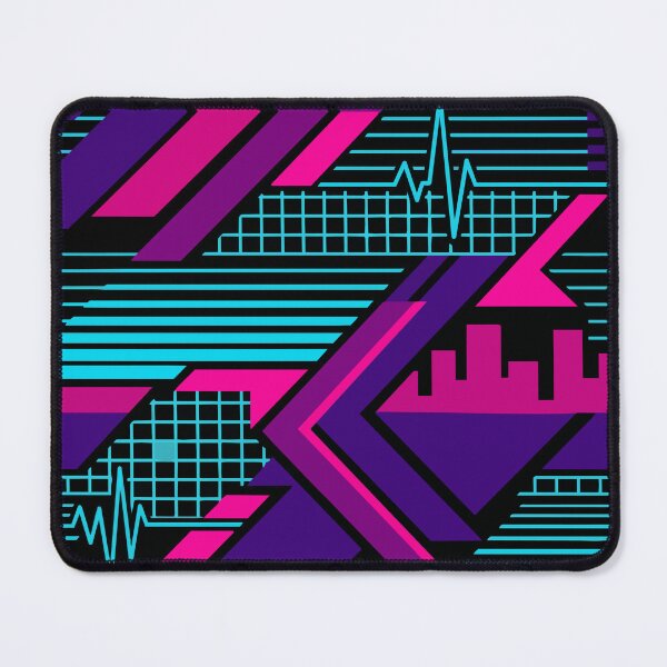 Item preview, Neon Rider - Retro 80s Synthwave Grid Pattern designed and sold by KeremYurtseven.