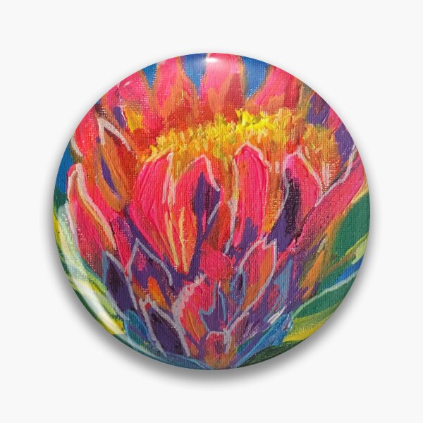 Item preview, Protea Flame – Floral Expressionism Series No. 1 designed and sold by Nikkiart24.redbubble.com.