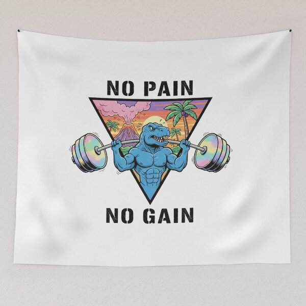 Item preview, T-Rex, Gym Rat, Gym, Weights, funnyfits70, Humor, Funny, retro, vintages, funny quotes, animal humor, designed and sold by FunnyFits70.