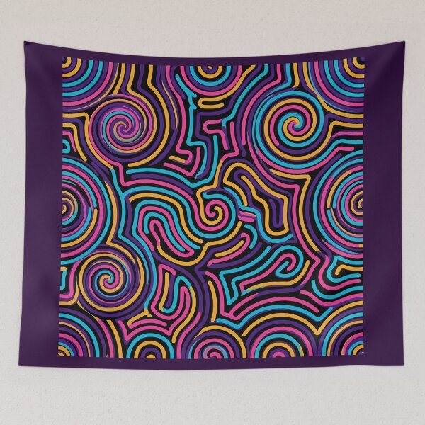 Item preview, Nightwish - Psychedelic Neon Monster Dreamcatcher designed and sold by KeremYurtseven.