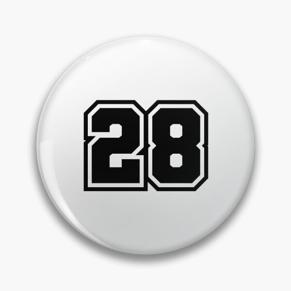 Item preview, 28 Number - Classic Minimalist Digit designed and sold by stickerorange.