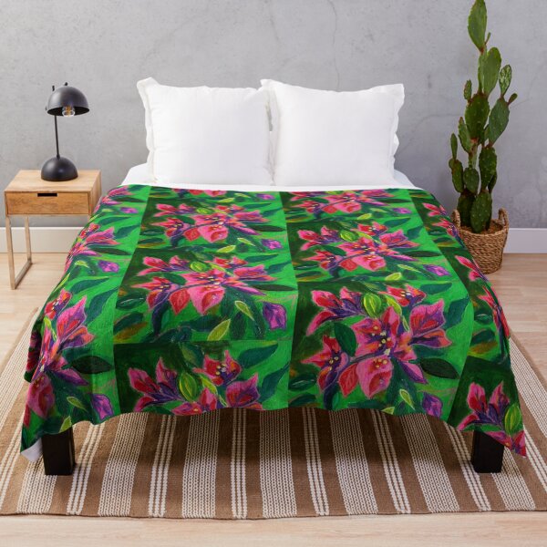 Item preview, Bougainvillea Blaze – Floral Expressionism Series No. 2 designed and sold by Nikkiart24.redbubble.com.