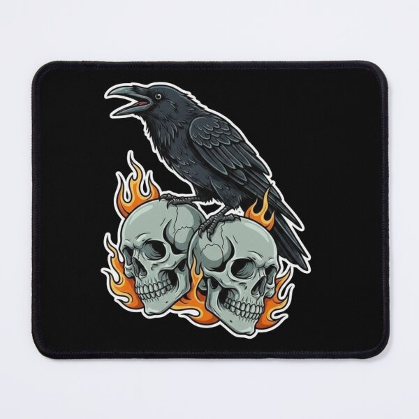 Item preview, Omen of the Inferno: Crow and Skulls designed and sold by RjeeStudio.