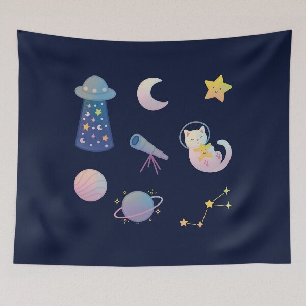 Item preview, cute space collection holographic effect pack designed and sold by winterpumpkin.