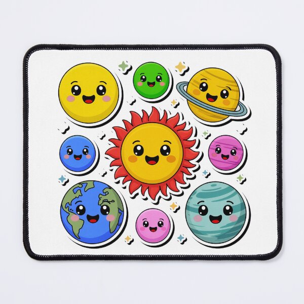 Item preview, CUTE KAWAII SOLAR SYSTEM designed and sold by YounexxART.