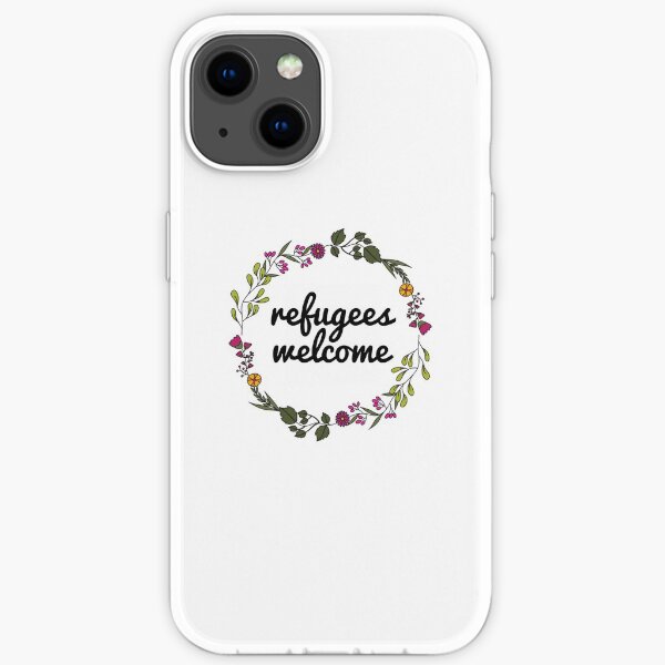 Les réfugiés bienvenus Coque souple iPhone