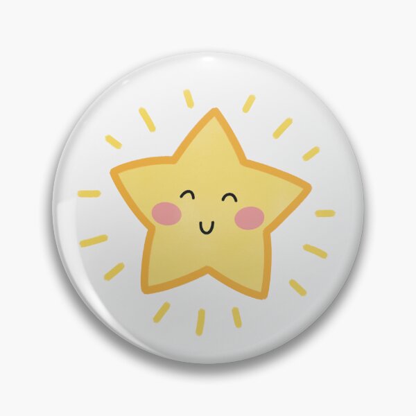 Item preview, kawaii yellow shining star designed and sold by winterpumpkin.