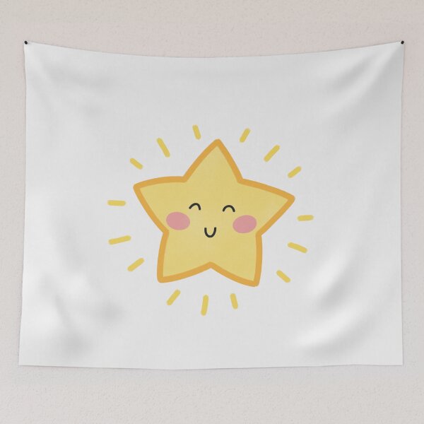 Item preview, kawaii yellow shining star designed and sold by winterpumpkin.