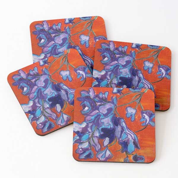 Item preview, Jacaranda Dream – Floral Expressionism Series No. 3 designed and sold by Nikkiart24.redbubble.com.