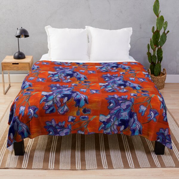 Item preview, Jacaranda Dream – Floral Expressionism Series No. 3 designed and sold by Nikkiart24.redbubble.com.