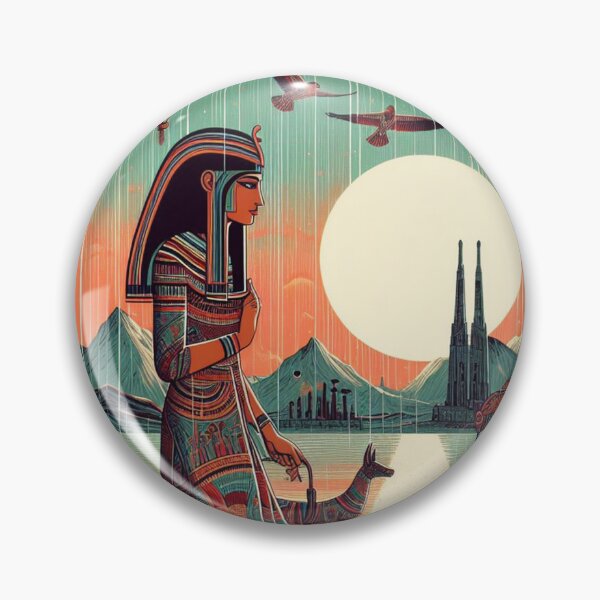 Item preview, Isis – Ancient Egyptian Goddess Art Deco Illustration designed and sold by DiamondSkyShirt.