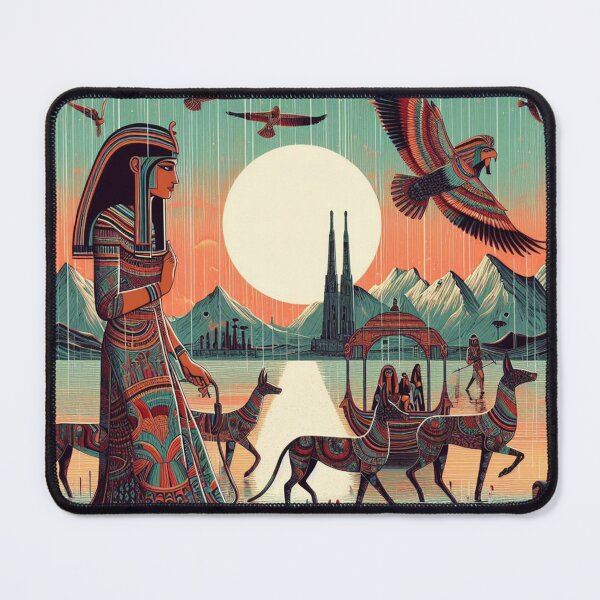 Item preview, Isis – Ancient Egyptian Goddess Art Deco Illustration designed and sold by DiamondSkyShirt.