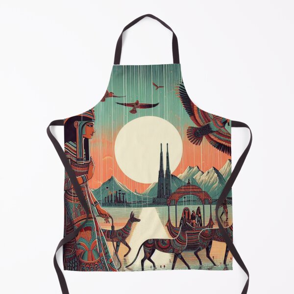 Item preview, Isis – Ancient Egyptian Goddess Art Deco Illustration designed and sold by DiamondSkyShirt.
