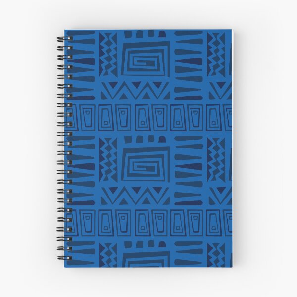 Item preview, Blue Pan African Textile - Ethnic Polynesian Tribal  - Dad Fathers Day Gifts designed and sold by RoyalStarsPatts.