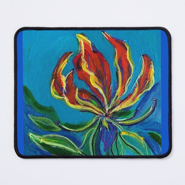 Item preview, Flame Lily Rising – Floral Expressionism Series No. 4 designed and sold by Nikkiart24.redbubble.com.