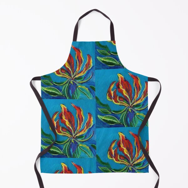 Item preview, Flame Lily Rising – Floral Expressionism Series No. 4 designed and sold by Nikkiart24.redbubble.com.