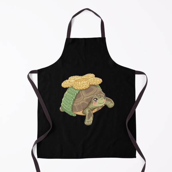 Item preview, Cute Flower Turtle – Adorable Kawaii Turtle with Floral Hat Illustration designed and sold by Reminixi.
