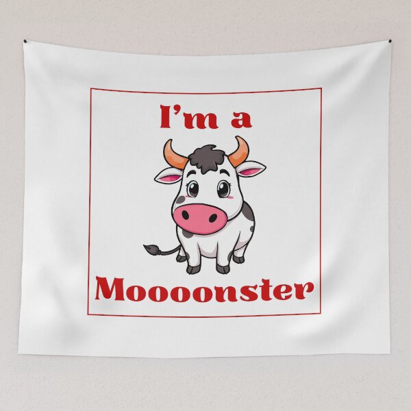 Item preview, I'm a Mooonster – Funny Cow Shirt designed and sold by Mouad-Doadi.