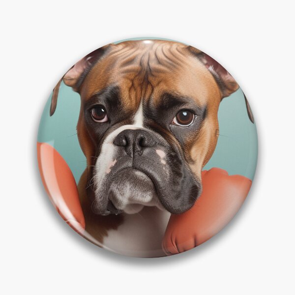 Item preview, Funny Boxer Dog Wearing Boxing Gloves Art designed and sold by mozilxsanfrof.