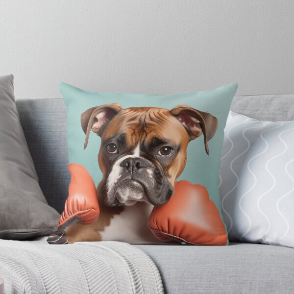 Item preview, Funny Boxer Dog Wearing Boxing Gloves Art designed and sold by mozilxsanfrof.