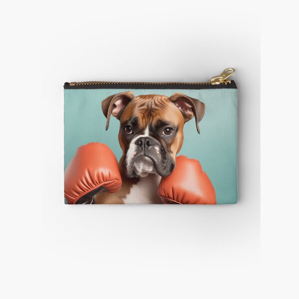 Item preview, Funny Boxer Dog Wearing Boxing Gloves Art designed and sold by mozilxsanfrof.
