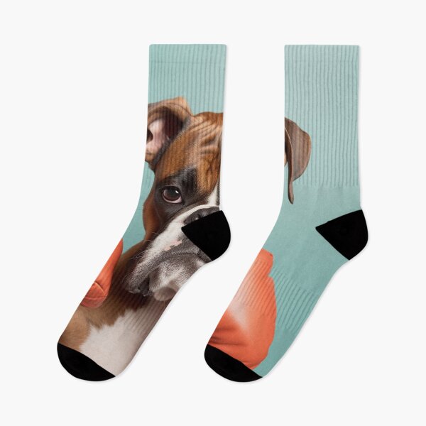 Item preview, Funny Boxer Dog Wearing Boxing Gloves Art designed and sold by mozilxsanfrof.