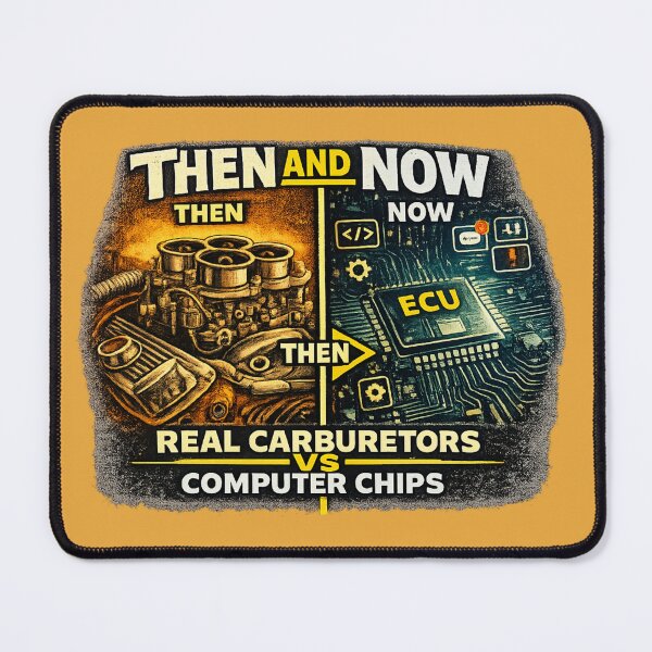 Item preview, Then & Now Classic Cars vs Computer Chips designed and sold by Retro Arabica.