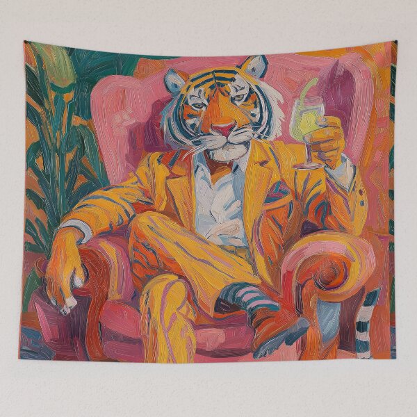 Item preview, Sharp Dressed Cat designed and sold by Retro Type.