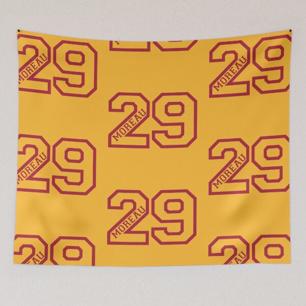 Item preview, Jean Moreau Exy Trojens Jersey Number designed and sold by FoxyOatmeal.