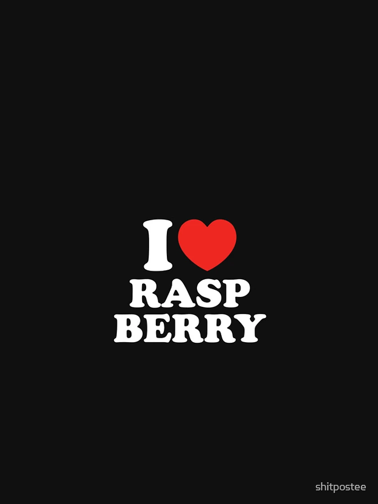 Thumbnail 4 of 4, iPhone Case, I Love Raspberry designed and sold by shitpostee.