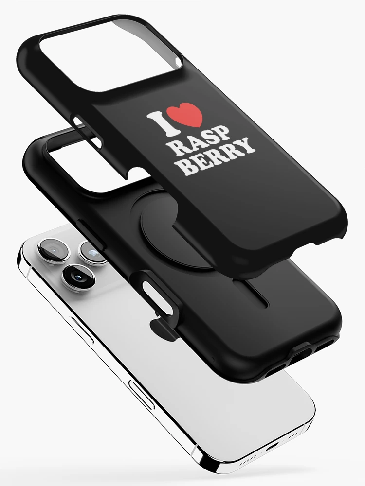 Thumbnail 2 of 4, iPhone Case, I Love Raspberry designed and sold by shitpostee.