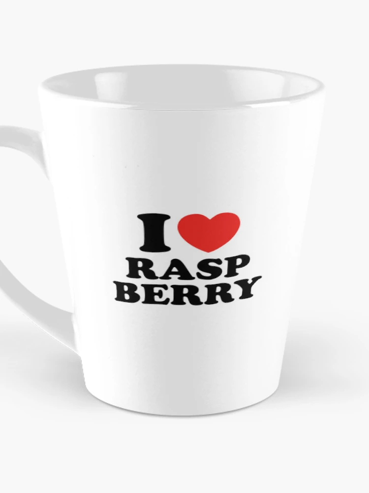 Thumbnail 3 of 4, Coffee Mug, I Love Raspberry designed and sold by shitpostee.