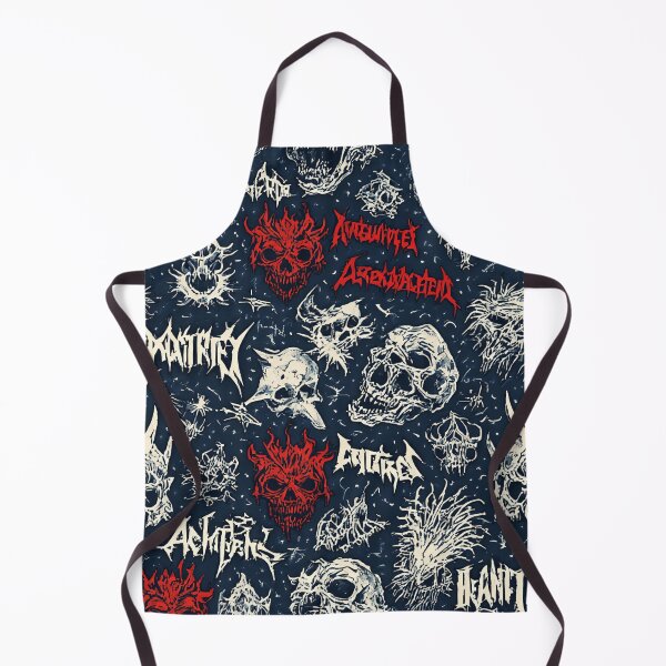 Item preview, heavy metal skull pattern designed and sold by aliraweb.