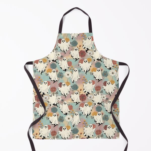 Item preview, Cute Ghosts and Bohemian Flowers Pattern designed and sold by Nekogobido.