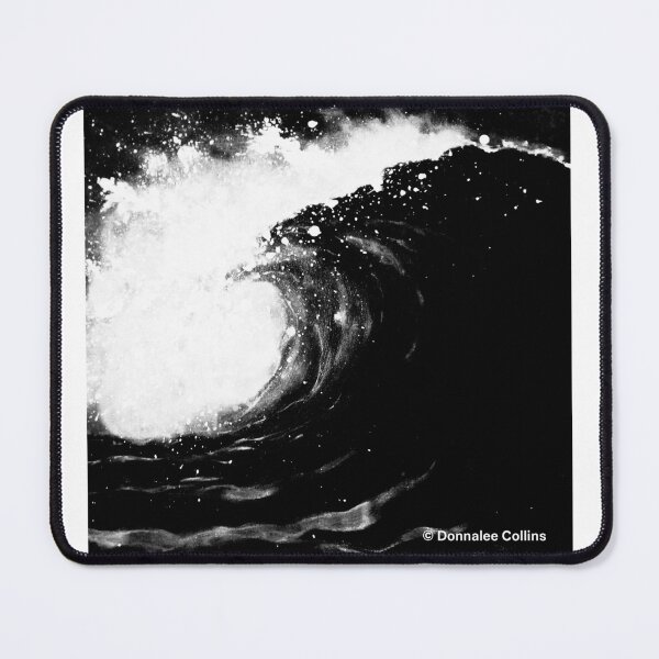 Item preview, Black and white wave image designed and sold by Malykadoje.