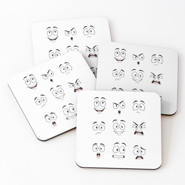 Item preview, Funny Cartoon Facial Expressions designed and sold by Dakson Design - Fantasy Art.