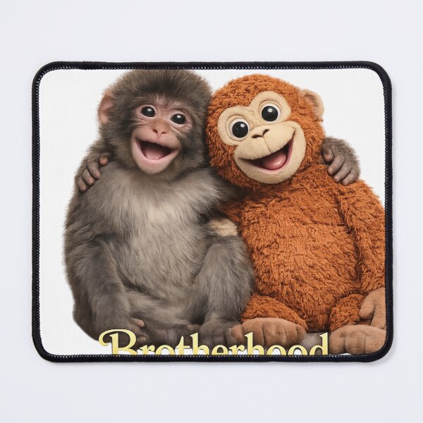 Item preview, Baby Monkey With His Cuddly Toy designed and sold by BazStudiodesign.