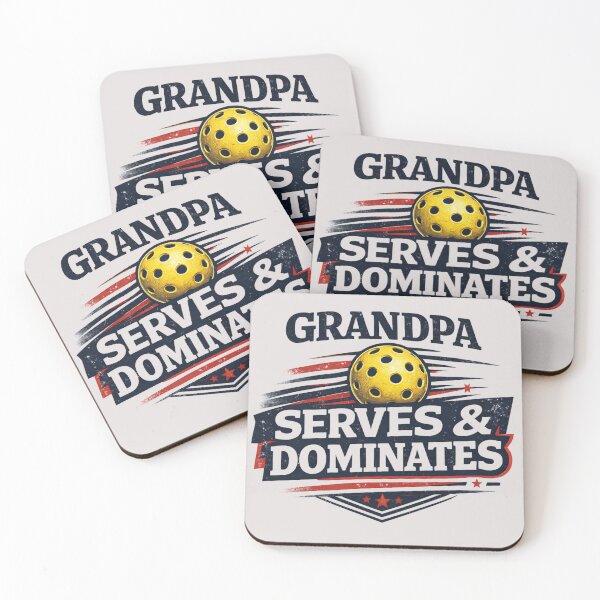 Item preview, Funny Pickleball Grandpa Shirt – Grandpa Serves & Dominates – Competitive Gift for Grandfather designed and sold by Pickleball-Gift.