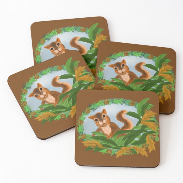Item preview, Squirrel in the Leaves designed and sold by Nightflyer Art.