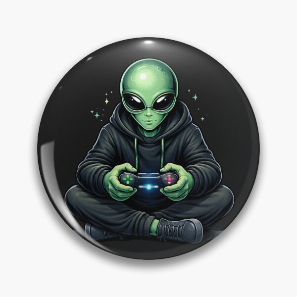 Item preview, Alien Gamer Focus – Competitive Mode Gaming Aesthetic Character Art designed and sold by ColorSplash123.